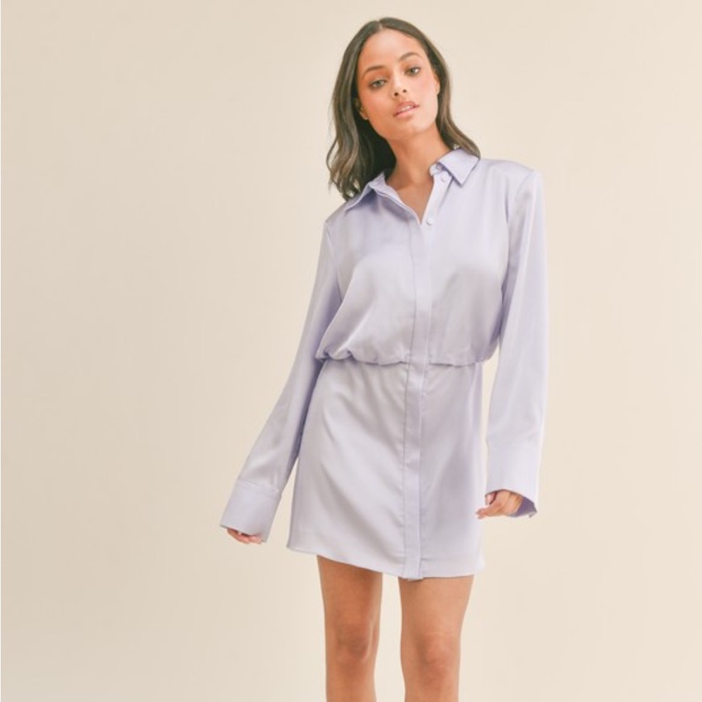 Elegant Lavender Mini Dress